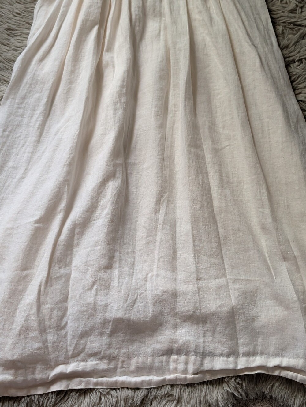 EUC Anthropologie Exquise The Tobie Linen Maxi Dress in White - Picture 12 of 13